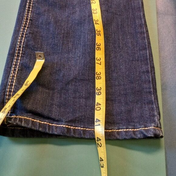 Rocking Denim Womens 16 Distressed Embroidered & Fancy Buttoned Pockets - Picture 6 of 11